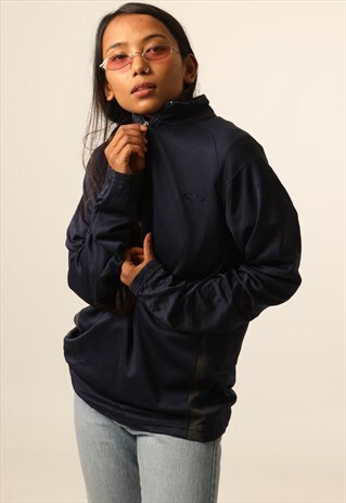 VINTAGE CHAMPION EMBROIDERED LOGO 1/4 ZIP SWEATSHIRT