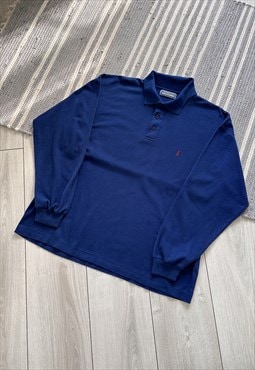 Vintage Yves Saint Laurent YSL Rugby Longsleeve Polo Shirt