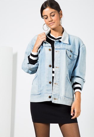 VINTAGE 80S CLASSIC WRANGLER BASIC DENIM JACKET / S1514