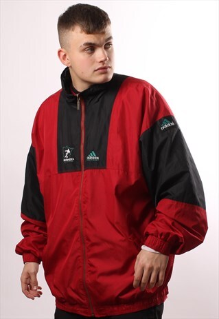 VINTAGE ADIDAS EQUIPMENT FULL ZIP 2-TONE WINDBREAKER