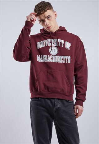 VINTAGE CHAMPION UNIVERSITY OF MASSACHUSETTS HOODIE