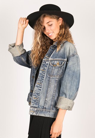 VINTAGE 80S LEE DENIM TRUCKER/ C432