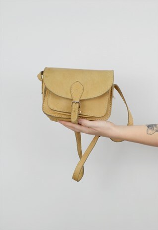LEATHER SADDLE BAG
