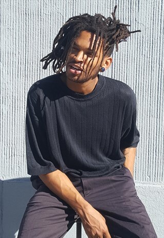 MINIMALIST LUXURY RIBBED MOCK NECK SHORT SLEEVE SWEATER