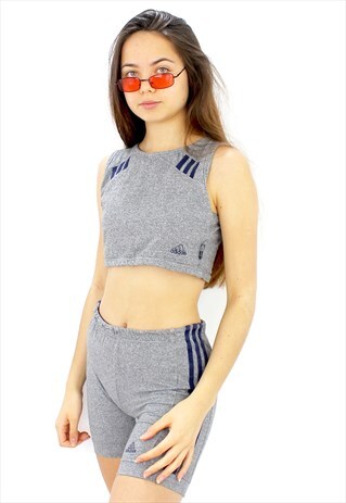 90'S RARE RETRO GREY CO-ORD/ TWO-PIECE