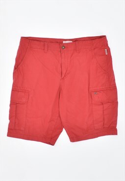 Vintage 90's Napapijri Cargo Shorts Red