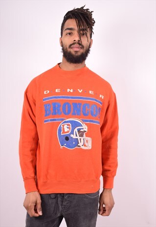 CHAMPION MENS VINTAGE DENVER BRONCOS SWEATSHIRT JUMPER LARGE