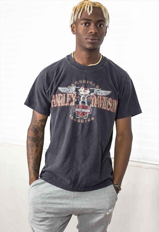 VINTAGE HARLEY-DAVIDSON T-SHIRT LOGO 90S M 7.4