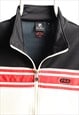 VINTAGE FILA SPORTSWEAR LOGO TRACK JACKET CREAM BLACK