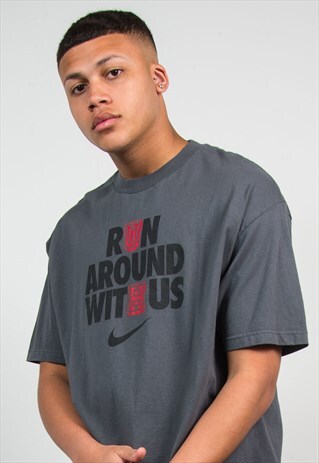 NIKE T-SHIRT RUN AROUND WITH US GYM FITNESS