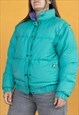 VINTAGE  COATS PUFFER DOWN IN GREEN L