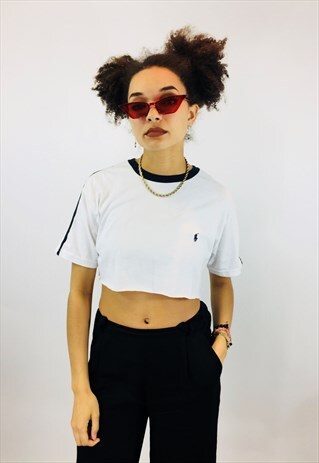 RALPH LAUREN CROPPED T SHIRT