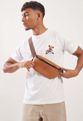 VINTAGE LEATHER FESTIVAL BUM BAG