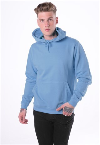 ESSENTIAL BLANK PULLOVER HOODY - AIRFORCE BLUE