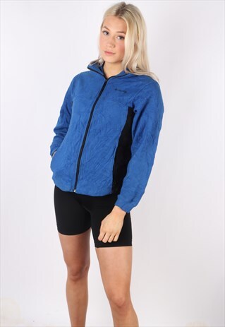 VINTAGE COLUMBIA FLEECE JACKET XS S 6 8 SLIM FULL ZIP WOMENS