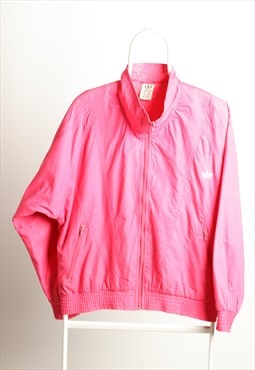 Vintage Adidas Bomber Windbreaker Jacket Pink Size L