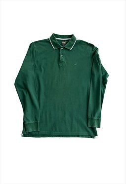 Vintage 90s Best comapny polo shirt XL green cotton 