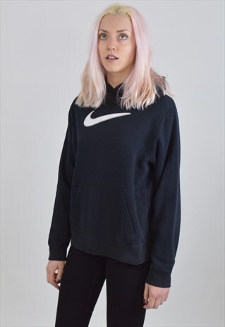 VINTAGE 90S BLACK NIKE SWEATSHIRT HOODIE