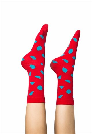 FUNKY LEMON LONG SOCKS