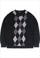 Vintage 90's Tommy Hilfiger Jumper / Sweater Prep Knitted V