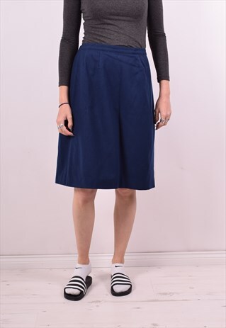 PENDLETON WOMENS VINTAGE SKIRT W30 BLUE 90S