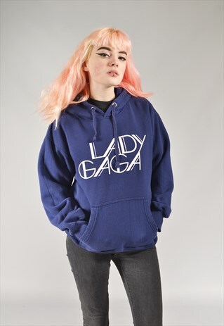 VINTAGE NAVY BLUE LADY GAGA TOUR HOODIE