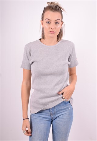 LEVI'S WOMENS VINTAGE T-SHIRT TOP LARGE GREY 90'S