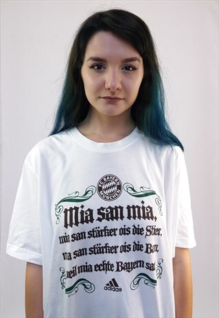 VINTAGE 90'S ADIDAS FC BAYERN MUNCHEN 'MIA SAN MIA' T-SHIRT