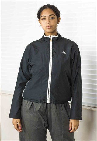 VINTAGE ADIDAS WINDBREAKER JACKET LOGO 90S L 16.3