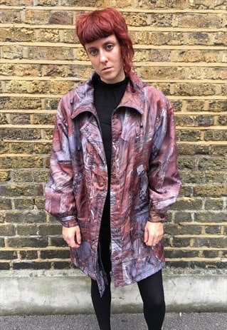 CRAZY PATTERNED 1990'S OVERSIZE COAT