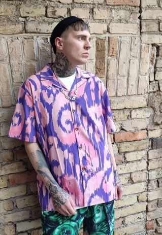 ABSTRACT PRINT KOREAN KAWAII FESTIVAL TIE-DYE HARAJUJU TOP