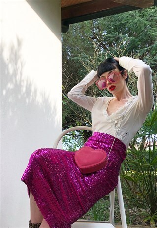 SUPER EIGHTIES DISCO QUEEN PENCIL SKIRT