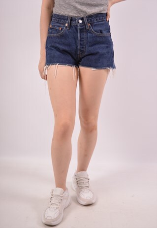 VINTAGE LEVI'S 535 DENIM SHORTS BLUE