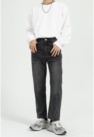 KALODIS VINTAGE CLASSIC CASUAL CROPPED JEANS
