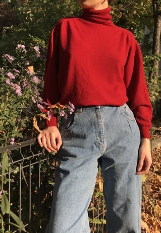 PURE NEW WOOL TURTLENECK SWEATER