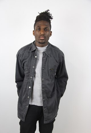 VINTAGE WRANGLER GREY DENIM SHIRT