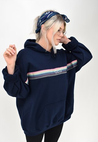 G&G UNISEX NAVY OPERA RIBBON HOOD