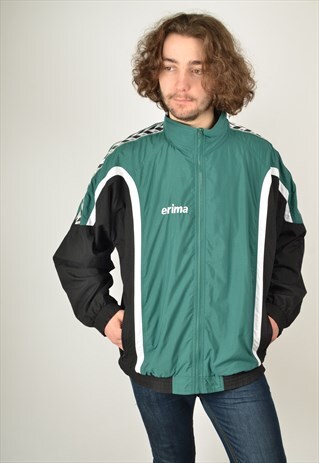 VINTAGE 80'S SHELL JACKET FESTIVAL PATTERNED