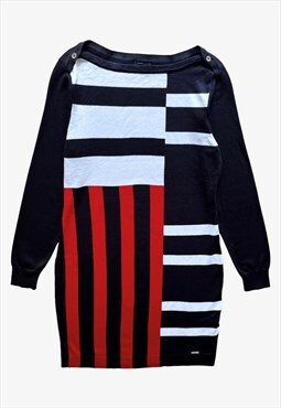 Vintage Women's Tommy Hilfiger Abstract Striped Dress