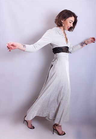 SILVER CUT OUT MAXI