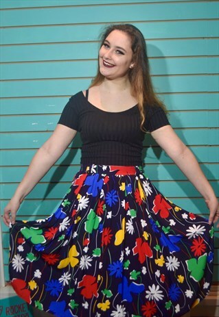 VINTAGE 80S FULL SKIRT