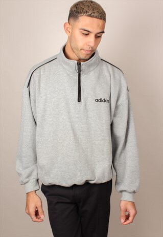VINTAGE ADIDAS 3/4 ZIP SWEATSHIRT ASM1989