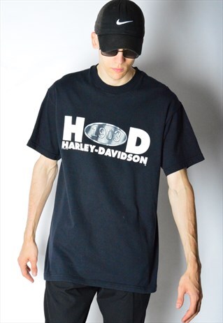 VINTAGE 90S BLACK HARLEY DAVIDSON T-SHIRT