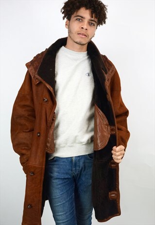 VINTAGE 90'S SHEARLING COAT