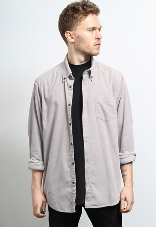 VINTAGE CORDUROY SHIRT GREY
