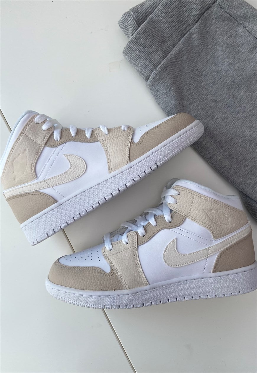 Beige jordan 1 sale