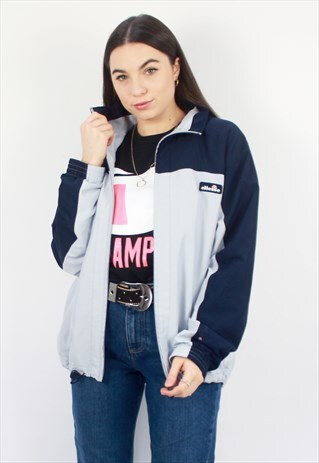 90'S RETRO BLUE TRACK JACKET