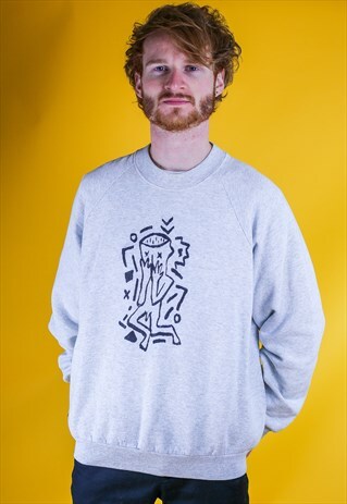 ED WRENN 'SHAME' HAND PAINTED SWEATSHIRT ART UNIQUE