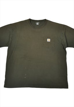Vintage Carhartt Pocket T-Shirt Khaki XL