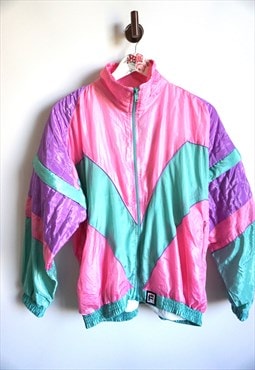 Vintage Windbreaker Jacket Sweatshirt Tracksuit Sport Top